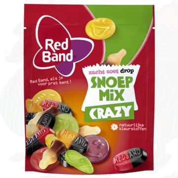 Red Band Zacht Zoet Drop Snoepmix Crazy 225g