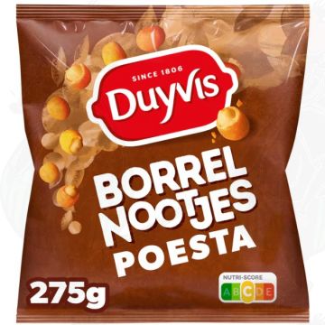 Duyvis Borrelnootjes Poesta Jordnötter 275 gr