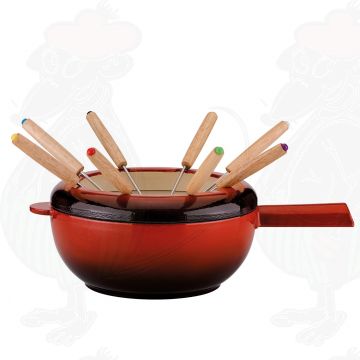 Fondue Pot Saas-Fee | Red