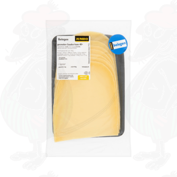 Skivad ost Lagrad Goudaost 48+ | 200 gram i skivor