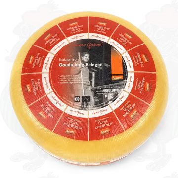Ung lagrad Gouda biodynamisk ost - Demeter | Hel ost 5 kilo