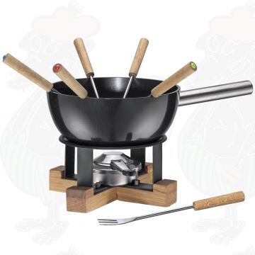 Spring Ostfondueset Lausanne Svart 23 cm