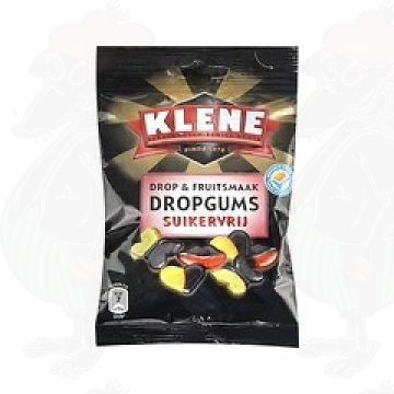 Klene Drop & Fruitsmaak Dropgums Suikervrij | 100 gram