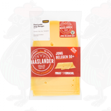 Skivad ost Maaslander ost Ung mognad 50+ | 200 gram i skivor