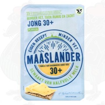 Skivad ost Maaslander ost Ung 30+ | 200 gram i skivor