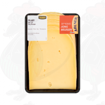 Skivad ost Milnerost Ung Mognad 30+ | 200 gram i skivor
