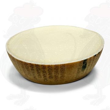 Parmigiano Reggiano 24 månader | Premiumkvalitet | 19 kg - Halv ost - Skål