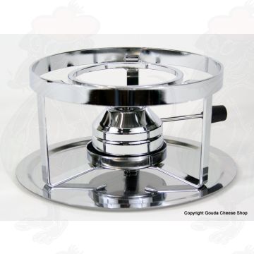 Fondue base with gas burner