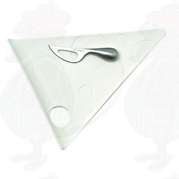 Modern cheese board with cheese knife 37 x 29 CM
