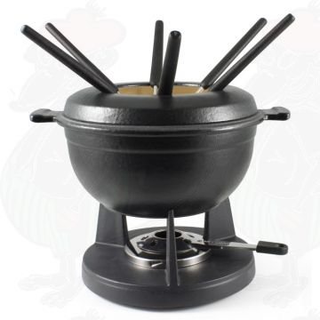 Swissmar Lucerne 3-in-1 Gjutjärn Fondueset (Svart)