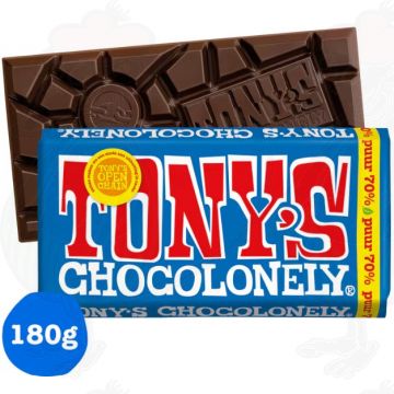 Tony's Chocolonely Mörk Chocolade Reep 70% 180 g