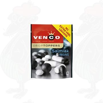 Venco Droptoppers Salmiak & mint 215 gram