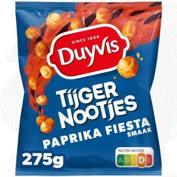 Duyvis Tijgernootjes Fiesta Paprika Jordnötter 275 gr