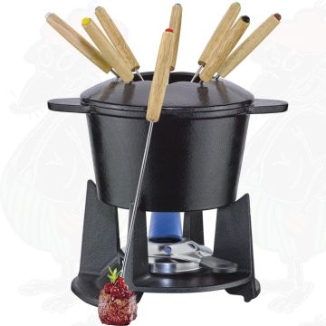 Spring Ostfondueset GRENOBLE mattsvart 16 cm