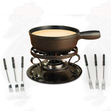 Swissmar Lugano 9-delar Svart Ostfondue Set