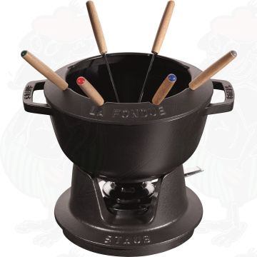 Staub Fondue Set Svart (20 cm)